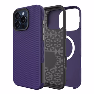 Dėklas Perfectionists Triangle Mag Case Apple iPhone 13 Pro violetinis