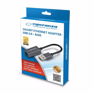 Esperanza ENA101 ETHERNET 1000 MBPS ADAPTER USB 3.0-RJ45