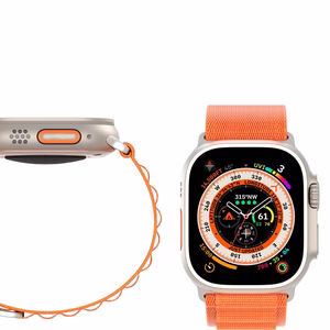DUX DUCIS dirželis GS nailoninis Apple Watch 42 / 44 / 45 / 49 mm oranžinis