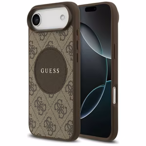 Guess 4G Circle Classic Logo MagSafe чехол для iPhone Air - коричневый