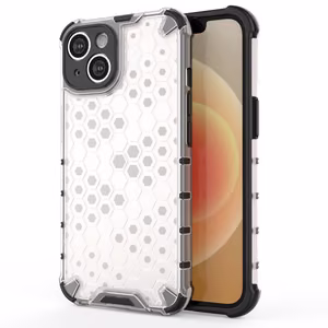 Чехол Honeycomb для iPhone 14 Plus бронированный гибридный прозрачный
