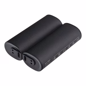 Powerbank Veger W0587 2.4A 2 pcs 2 x 5000 mAh with hand warmer black and silver