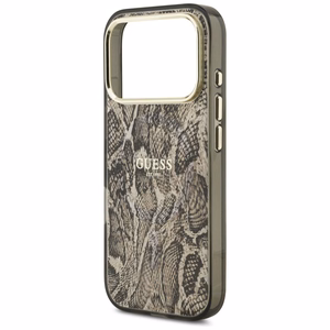 Guess Python Pattern Magnetinis dėklas iPhone 17 Pro (m) - rudas