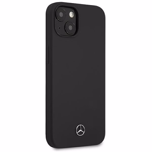 Mercedes Silikoninė Linija Dėklas iPhone 13 mini - Juodas