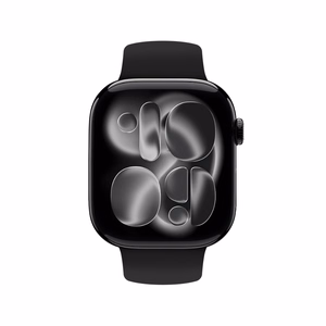Crong Liquid Apple Watch dirželis, 44/45/46/49 mm, juodas