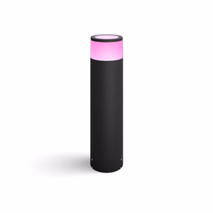 Philips Hue WCA Calla Outdoor Large Bollard, Black 8 W 2000-6500 Hue White Colour Ambiance