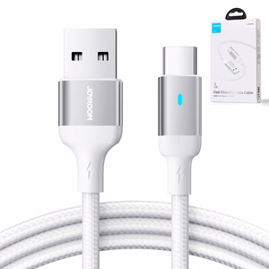 USB kabelis Joyroom S-UC027A10 USB to Type-C 3A 1.2m baltas