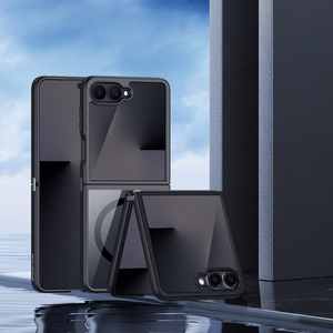 Su MagSafe suderinamas DUX DUCIS AIMO MAG dėklas SAMSUNG Z Flip 8, juodas