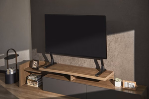 Gembird TVS-D90F-01 stalviršio televizoriaus stovas, 45–90 colių, juodas