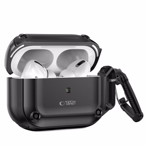 Tech-Protect Rough Hook dėklas su karabinu Apple AirPods Pro 1 / 2 - juodas