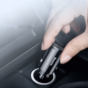 Automobilinis įkroviklis Baseus CCALL-YS01 juodas 30W (1xPD / 1xQC3.0)