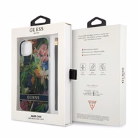 Guess GUHCP13SHFLSB iPhone 13 mini 5.4" mėlynas/mėlynas kietas dėklas Gėlių Dirželis