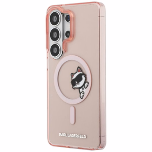 KARL LAGERFELD case for SAMSUNG S26 Ultra KLHMS26L6HCPSCP (Magnetic IML Peekaboo Choupette) pink