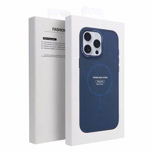 FRAME MAG COVER Dėklas telefonui suderinamas su Magnetiniu iPhone 12 MINI tamsiai mėlyna