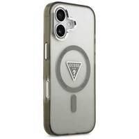 GUESS dėklas telefonui IPHONE 17 suderinamas su Magnetine GUHMP17SHGTMLCGA (IML Gradient W/ Triangle Logo) chaki
