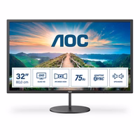 AOC V4 Q32V4 kompiuterio monitorius 80 cm (31.5") 2560 x 1440 pikseliai 2K Ultra HD LED Juoda