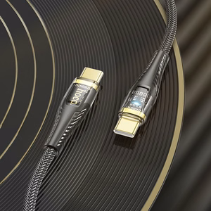 Kabelis USB-C į USB-C Hoco 3A 60W 1,2 m U121 juodas