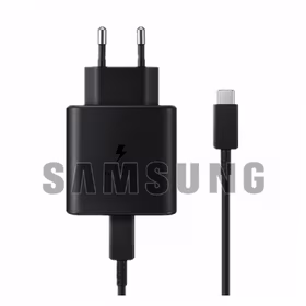 Įkroviklis Samsung EP-TA845 juodas 45W (No Package) + Type-C laidas / 100% Genuine /