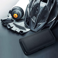 Horizontalus universalus dėklas OXFORD modelis 4 IPHONE 13 PRO MAX / SAMSUNG S21 Ultra / XIAOMI 12 Ultra juodas