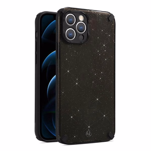 Armor blizgučių dėklas Iphone 12 Pro Max juodas