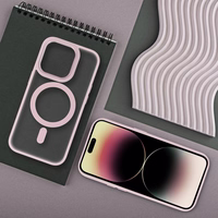 MATTE MAG COVER dėklas telefonui, suderinamas su MagSafe, IPHONE 16 Pro rožinė
