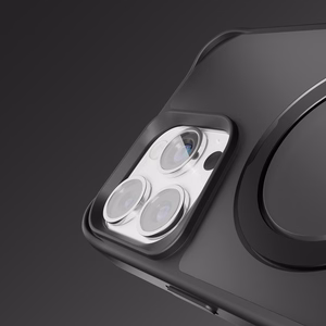 Etteri Matinis Magnetinis žiedas dėklas telefonui iPhone 15 Pro Max 6,7" juodas