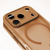 Mag Matt dėklas iPhone 15 6,1" rudas