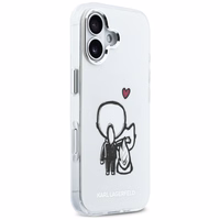 Karl Lagerfeld Karl & Choupette Back MagSafe Dėklas for iPhone 17 - Clear