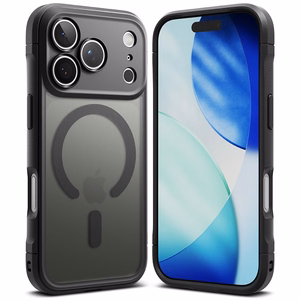 Ringke Fusion Bold Magnetinis dėklas telefonui iPhone 17 Pro - matinė juoda