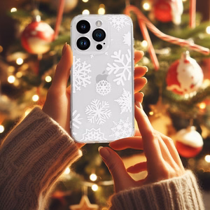 TEL PROTECT Kalėdinis skaidrus dėklas telefonui iPhone 16 Plus Dizainas 4