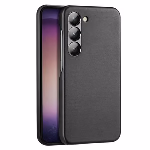 Dux Ducis Grit dėklas Samsung Galaxy S23+ eleganti dėklas iš dirbtinės odos juoda