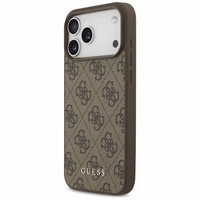 Guess 4G Classic dėklas telefonui iPhone 17 Pro Max - rudas