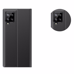 Sleep Case knygos tipo dėklas su išmaniu langeliu Samsung Galaxy A22 4G juodas