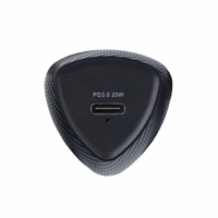 FORCELL F-ENERGY Carbon CC50-1C automobilinis įkroviklis Type C + kabelis Type C į Lightning PD 3A 20W juodas