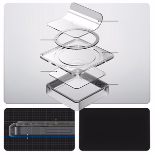 Spigen Ultra Hybrid Mag MagSafe dėklas skirtas Samsung Galaxy S26+ Neo One - skaidrus