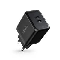 Tech-Protect C35W-2 įkroviklis, 2x USB-C PD 35W - juodas