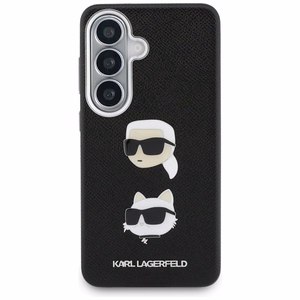 Karl Lagerfeld dėklas Saffiano Double Heads Metal Samsung Galaxy S26 Plus juodas