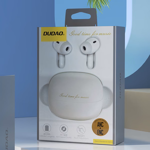 Dudao U21 TWS ANC ENC Bluetooth belaidės ausinės - baltos