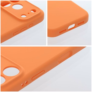 Dėklas iPhone 17 Pro Max / 18 Pro Max (žemas kameros kraštas) Forcell F-Protect Rubber Premium, suderinamas su MagSafe, oranžinis