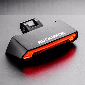 Rockbros LKWD-R1 galinis dviračio žibintas su lazeriu ir nuotolinio valdymo pultu + Micro USB - USB-A laidas - juodas