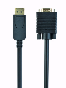 Gembird CCP-DPM-VGAM-6 vaizdo kabelio adapteris 1,8 m VGA (D-Sub) DisplayPort juodas