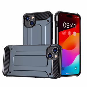 iPhone 15 Plus Hybrid Armor чехол - синий