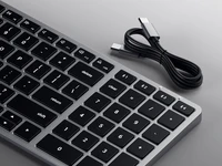 Belaidis keyboard QWERTY Satechi Slim X2 ST-BTSX2M space pilkas