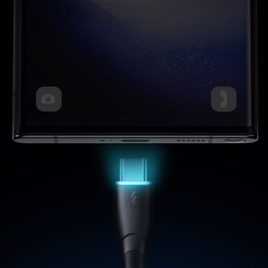 Joyroom Starry Series SA32-AC3 3A USB-A / USB-C kabelis 1 m - juodas