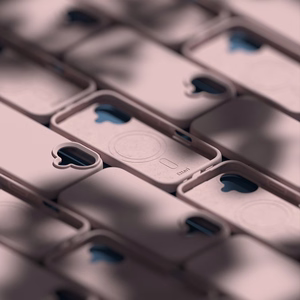Etteri Silikoninis Mag dėklas for iPhone 16e / 17e šviesiai rožinis