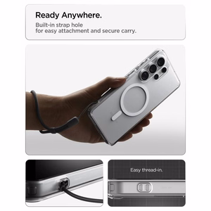 Spigen Ultra Hybrid Mag MagSafe Case for Samsung Galaxy S26 Ultra - Clear and White