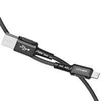 Acefast kabelis MFI USB - Lightning 1.2m, 2.4A juodas (C1-02 juodas)