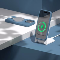 "Etteri" silikoninis magnetinis dėklas "iPhone 15 Pro Max" 6,7" tamsiai mėlynas