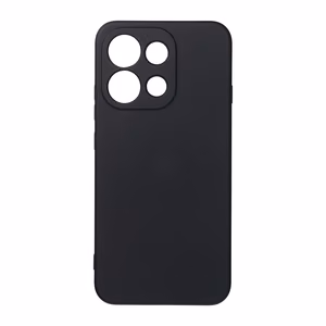 Juodas silikoninis dėklas, skirtas „OPPO Reno16 F 5G“ ir „Reno16 FS 5G“