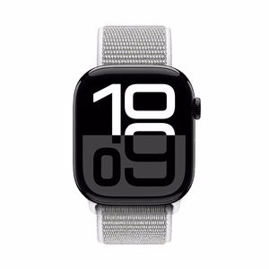 Crong Nylon sportinis Apple Watch dirželis, 44/45/46/49 mm, sidabriškai pilka